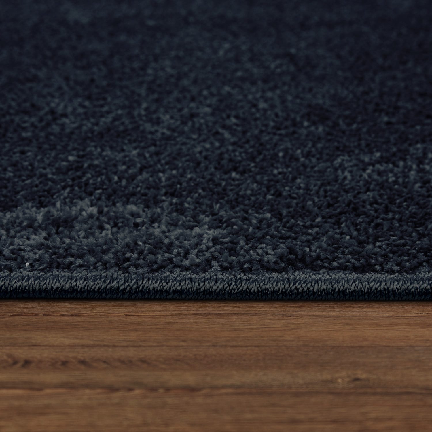 Wohnzimmer Teppich Kurflor Unifarbendes Design Modern Und Zeitlos 80 Cm X 250 Cm X 12 Mm Navy Rechteckig
