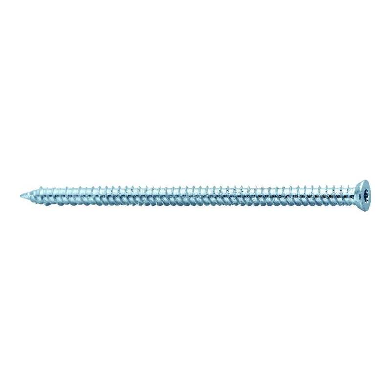 [neuwertig] B-ware E/d/e Fensterrahmenschraube Stahl 7,5x182mm Blau Verzinkt Innensechsrund 100 St.