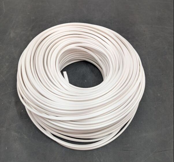 [neuwertig] B-ware H03vvh2-f 2x0,75 W Schlauchleitung 100 M Pvc Weiß 300 V Kupfer 36 G