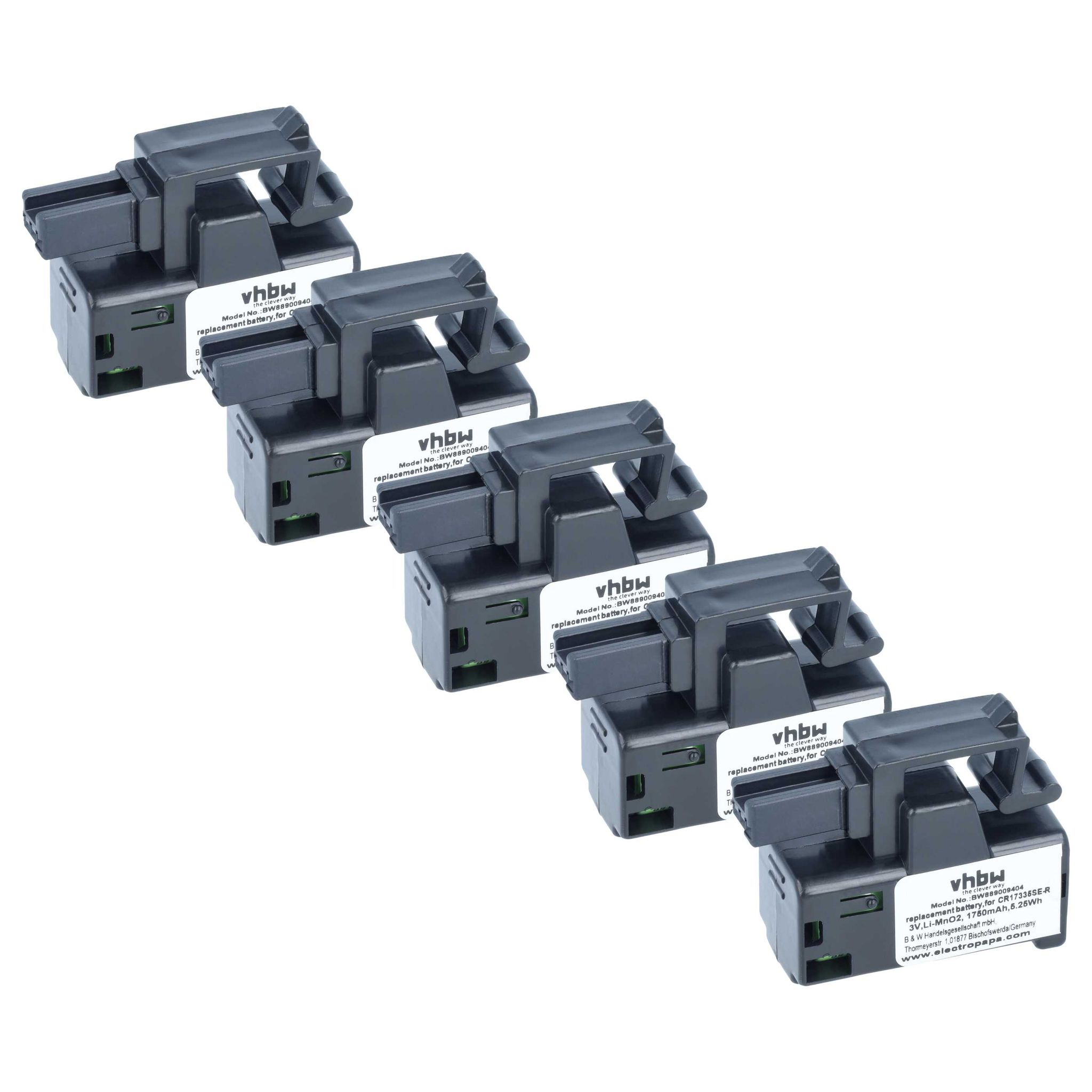 Vhbw 5x Batterieakku Ersatz Für Fanuc Cr17335, A02b-309-k102 Für A98l-0031-0026, A02b-0309-k102 Für Cnc System, Cnc Maschine (1,75 Ah, 3 V, Li-mno2)