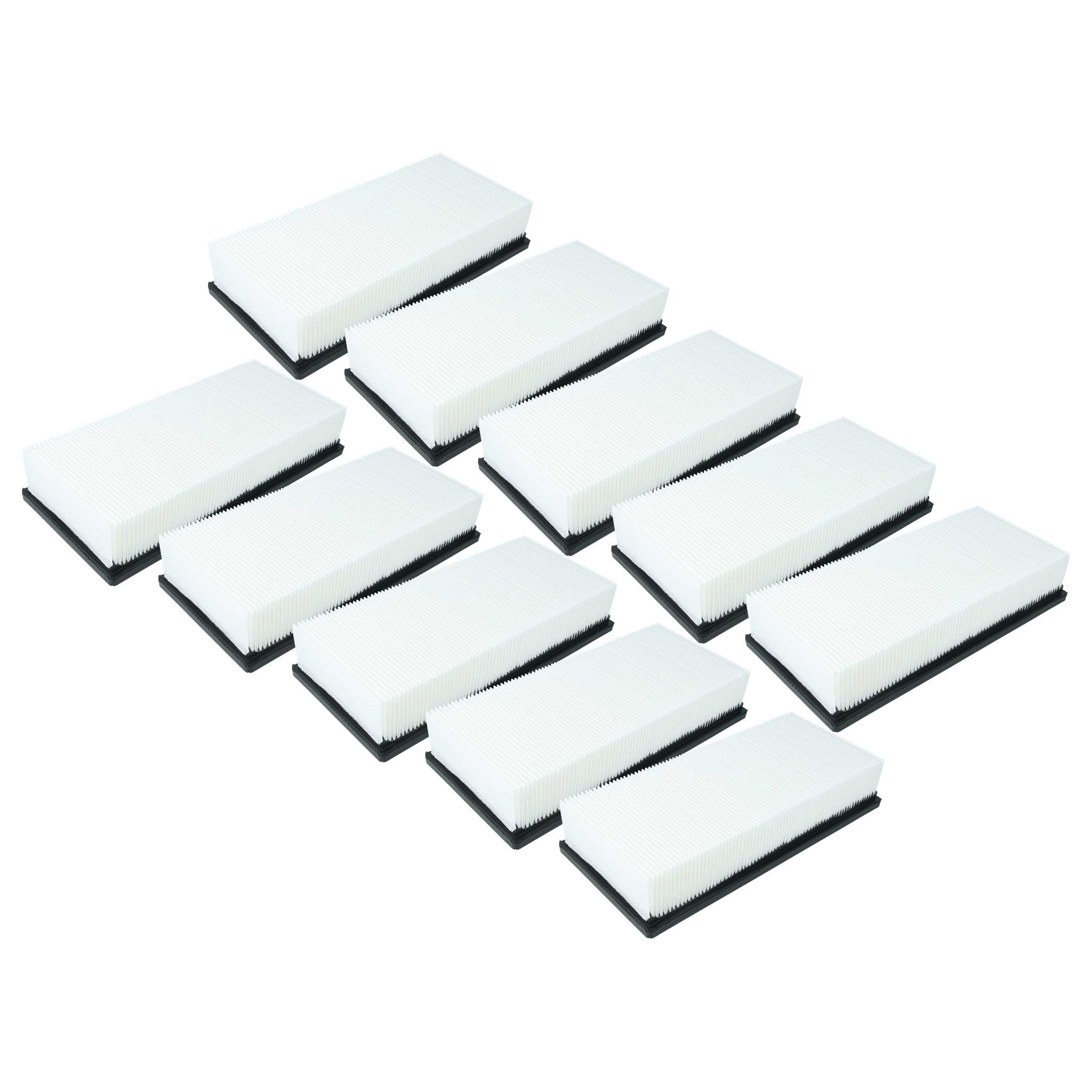 Vhbw 10x Flachfaltenfilter M Ersatz Für Kärcher 6.907.449.0, A0-61 Für Staubsauger