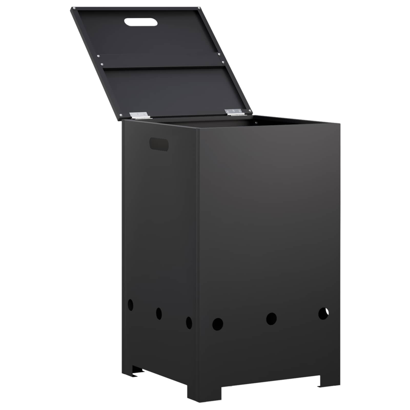 Gasflaschenverkleidung 40 X 40 X 66 Cm Stahl Schwarz Vidaxl