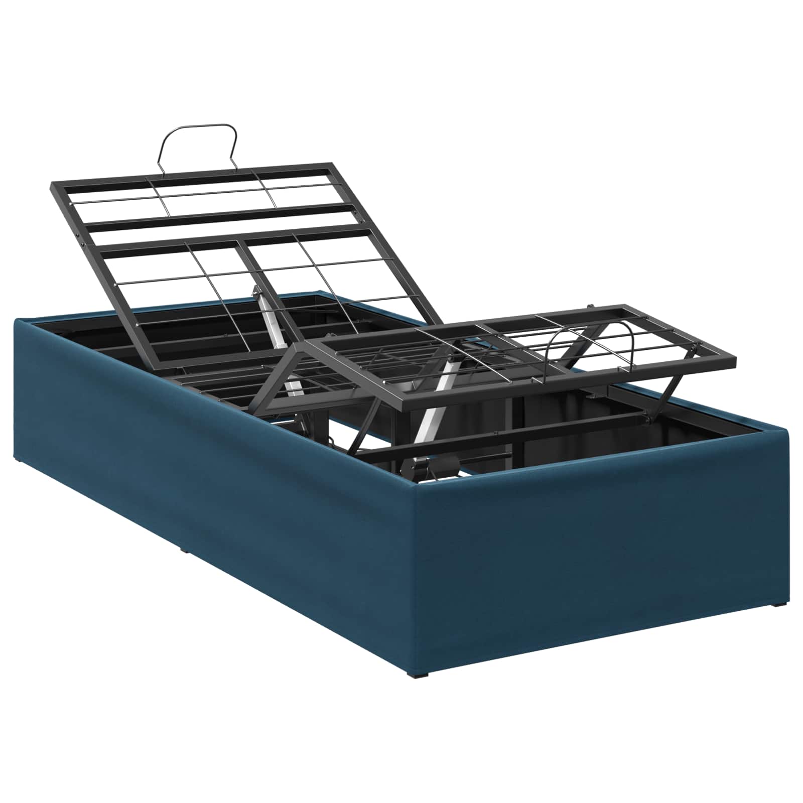 Elektrisch Verstellbares Bettgestell Blau 200 X 70 X 33,5 Cm Vidaxl
