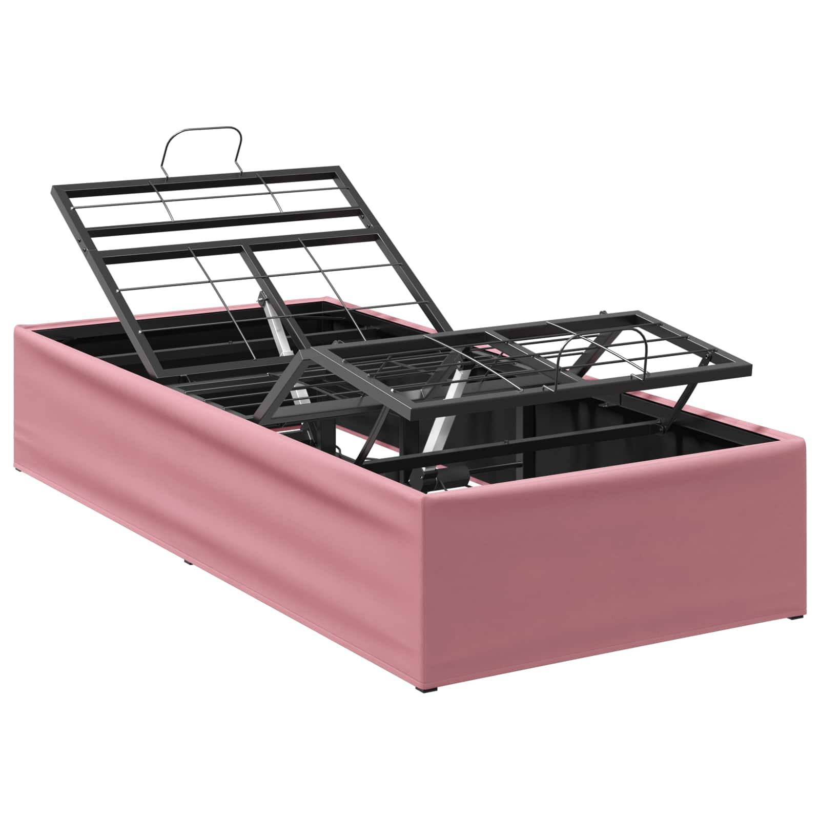 Elektrisch Verstellbares Bettgestell Rosa 200 X 90 X 33,5 Cm Vidaxl