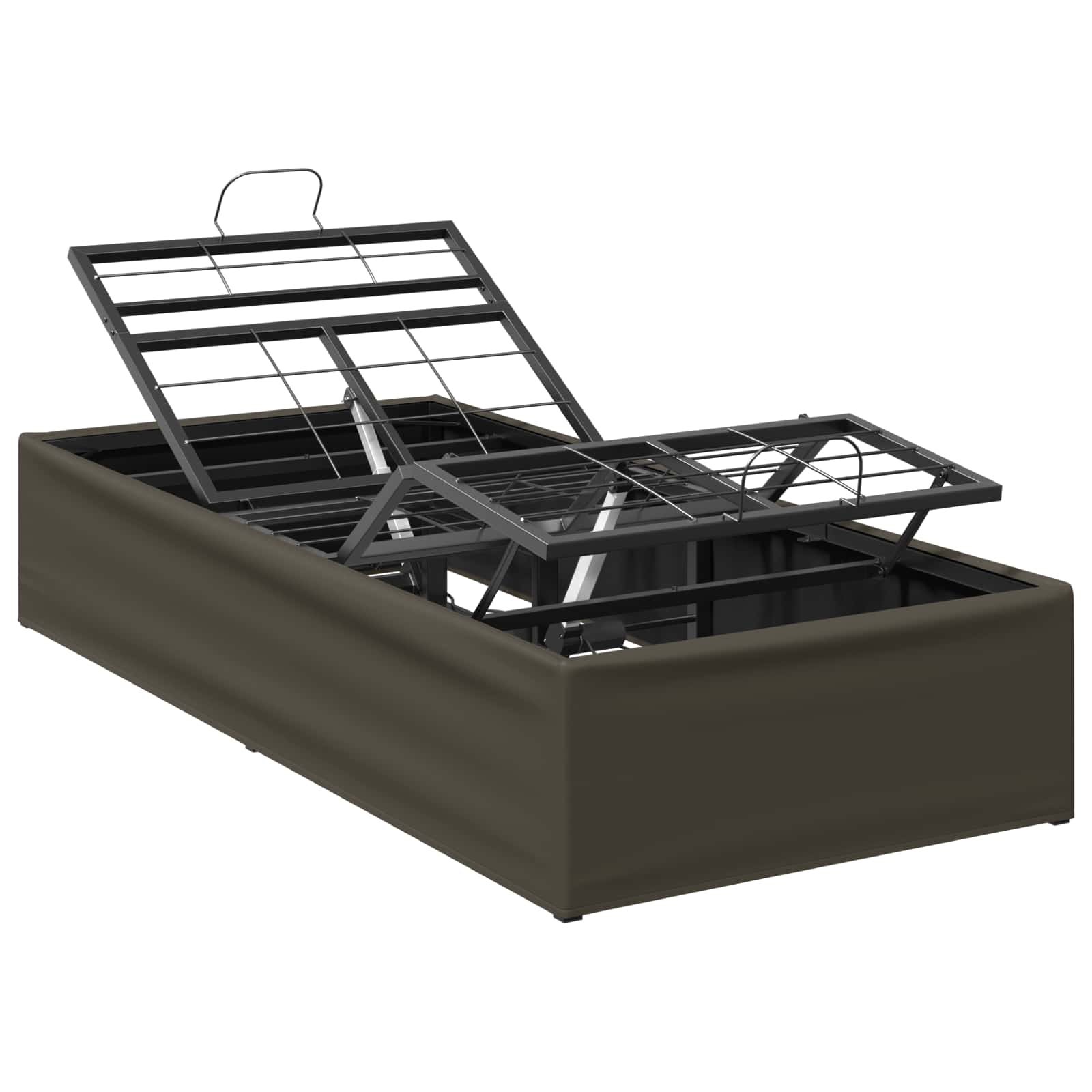 Elektrisch Verstellbares Bettgestell Grau 200 X 80 X 33,5 Cm Vidaxl