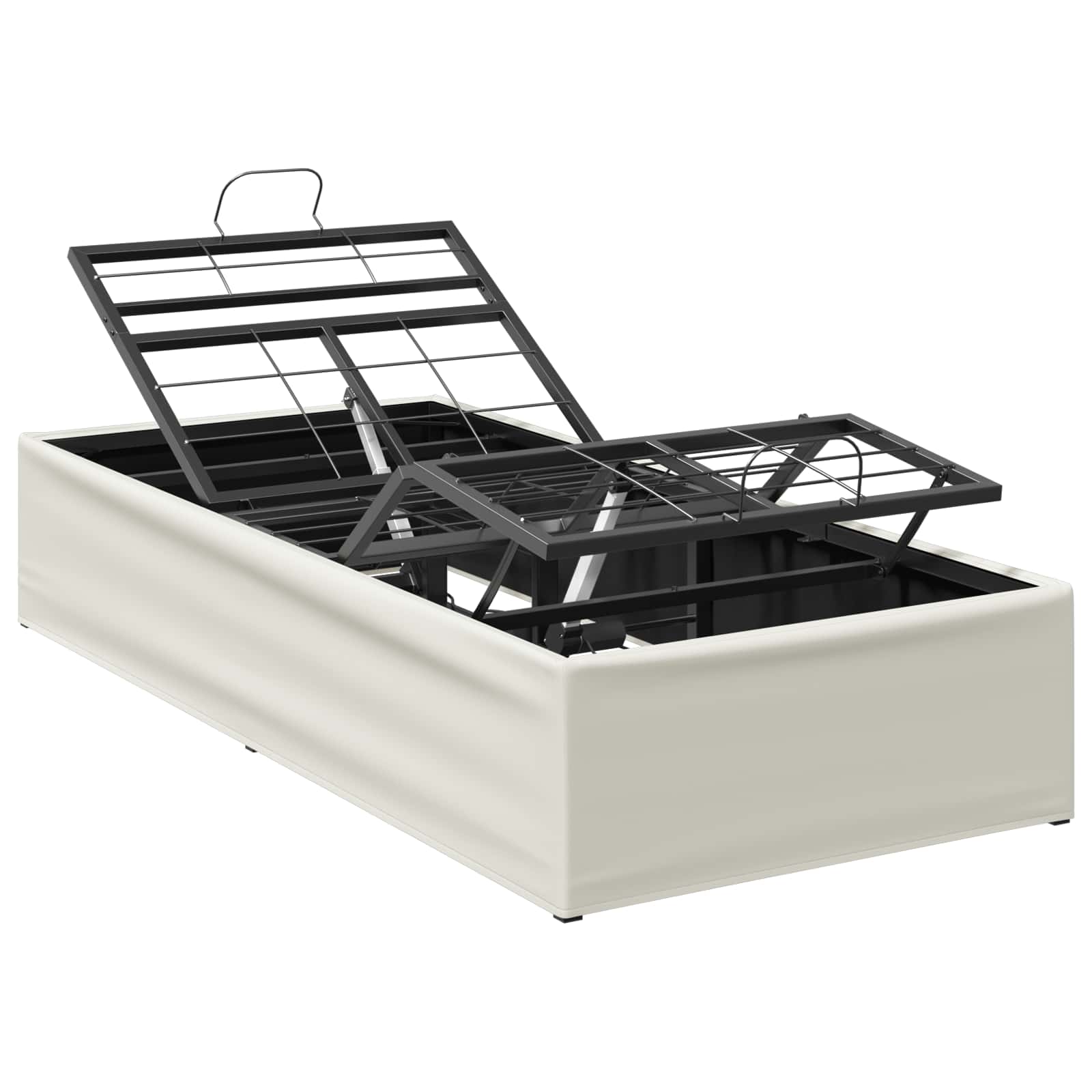Elektrisch Verstellbares Bettgestell Weiß 200 X 100 X 33,5 Cm Vidaxl