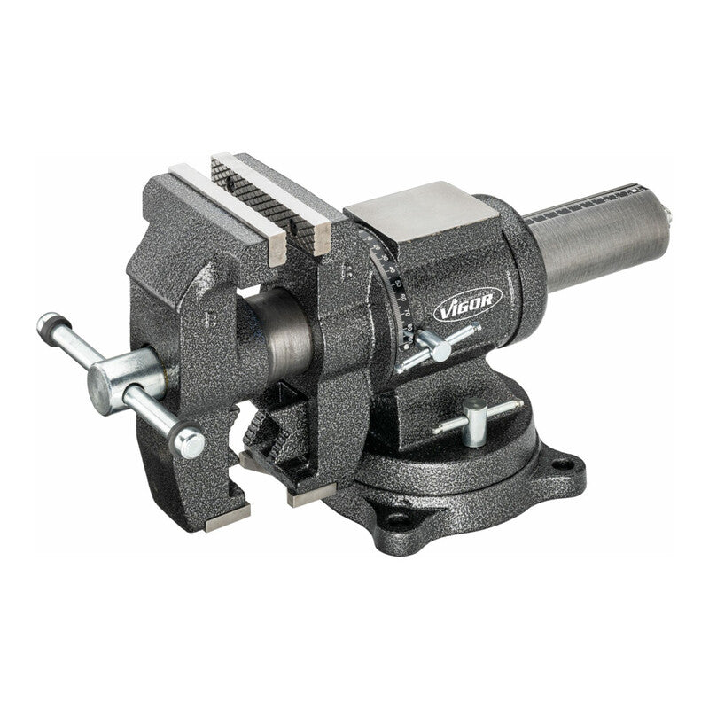 [neuwertig] B-ware Vigor Schraubstock Spannstock V6150n Drehbar Für Flache Und Runde Teile 125mm