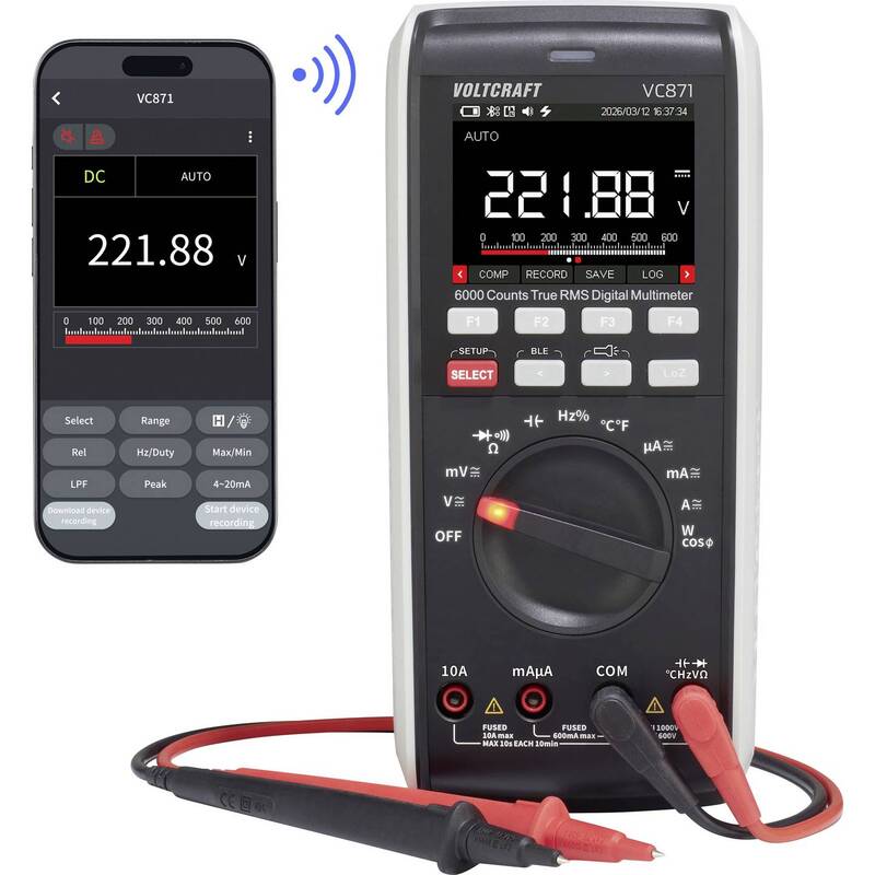 [gebraucht] B-ware Voltcraft Vc871 Hand-multimeter Digital Datenlogger Cat Iii 1000 V Cat Iv 600 V