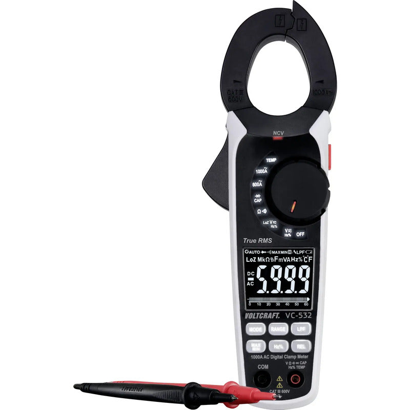 [neuwertig] B-ware Voltcraft Vc-532 Stromzange Digital Cat Iii 600v Strommessgerät Spannungsprüfer