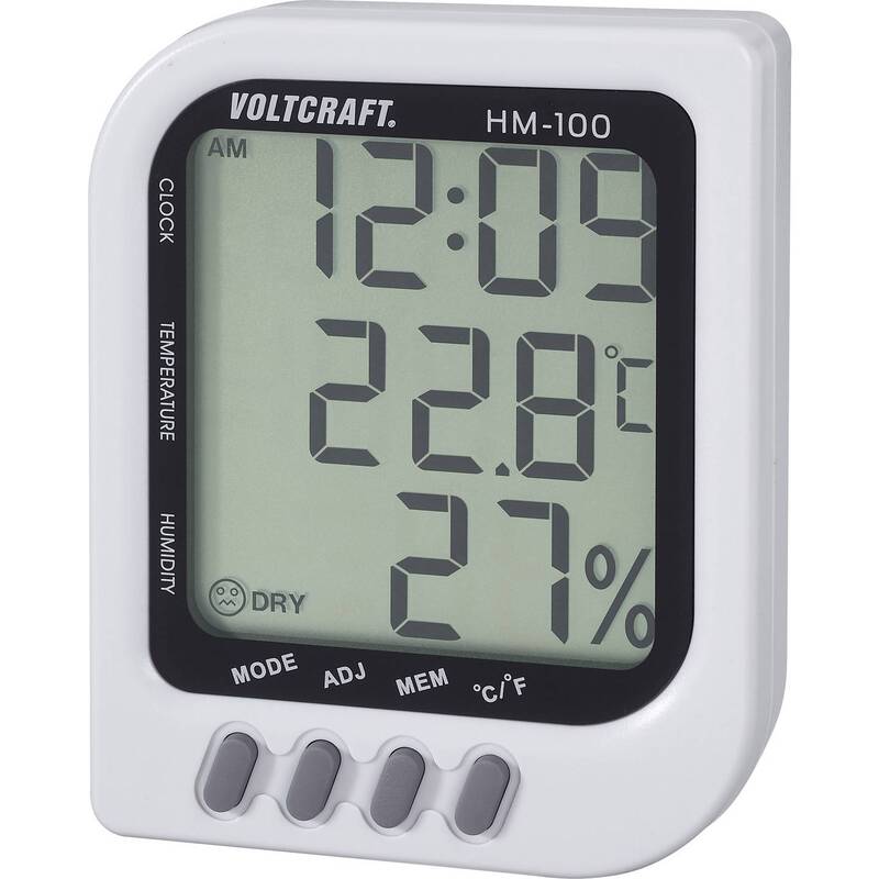 [neuwertig] B-ware Voltcraft Luftfeuchtemessgerät Hygrometer Hm-100 20-90% Rf Präzise Messung Weiß