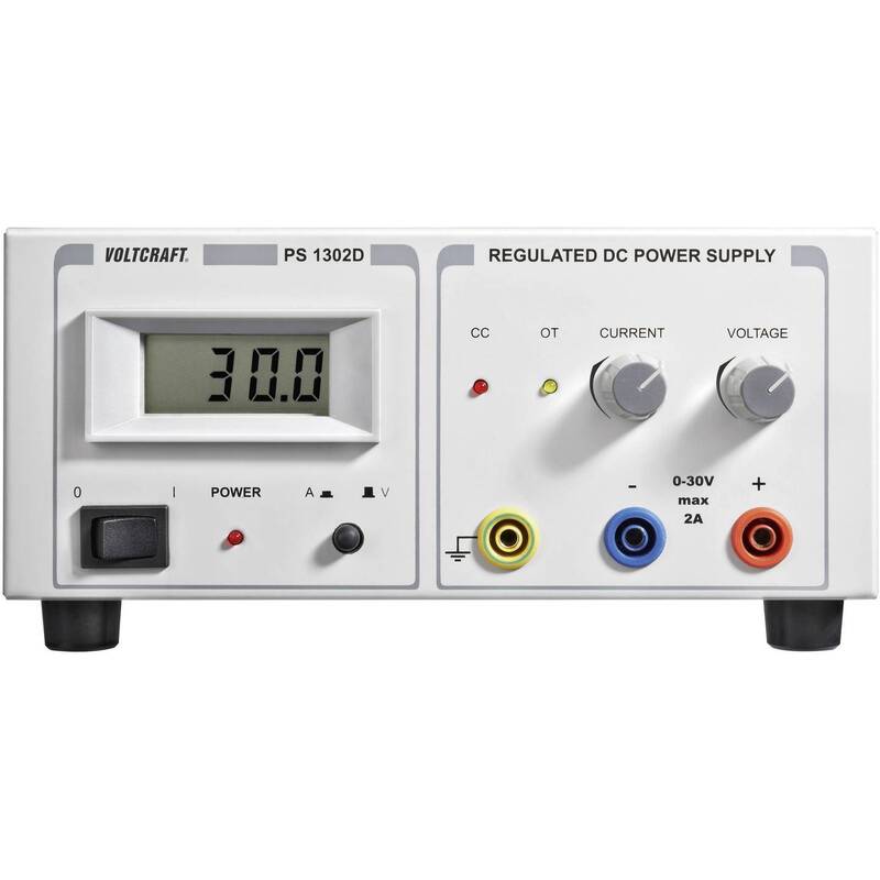 [neuwertig] B-ware Voltcraft Ps-1302 D Netzgerät 0-30v 0-2a 60w Einstellbar Desktop Schwarz