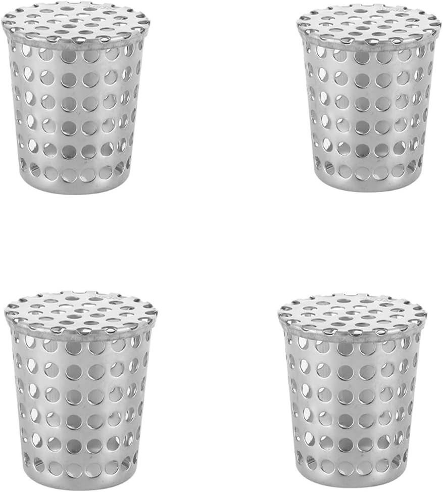 4 Schutzgitter Für Abluft (pvc/edelstahl), Geeignet Für Innendurchmesser Von 1,64 Bis 1,98 Zoll Perforierter Konischer Filter Für Abluftkanäle (50 X 40 X 60 Mm)