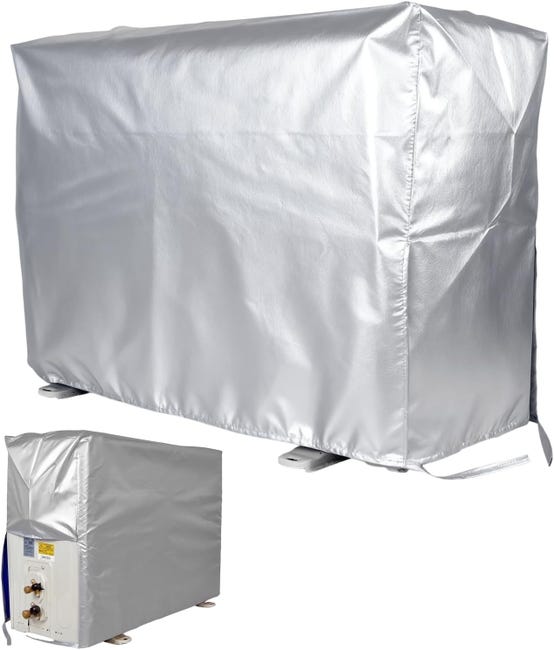 Wasserdichte Klimaanlagenabdeckung, 84 X 57 X 31 Cm, Größe M, Für 1,5-p-außengerät, Langlebige Wärmedämmung, Schnee-, Wind- Und Staubbeständig, Wartungsarm
