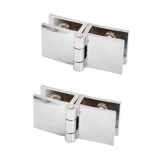 180-grad-duschglastürscharnier, Wand-glas-klemmen, Badezimmerschrank, Beidseitiger Clip, Kein Bohren Erforderlich