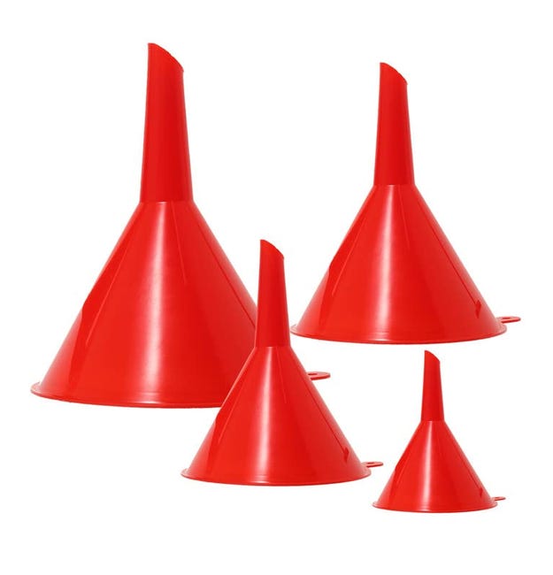 Öleinfülltrichter-set, Kunststoff-einfülltrichter-set Für Auto Und Küche, Zum Befüllen Von Flaschen (4-teilig)