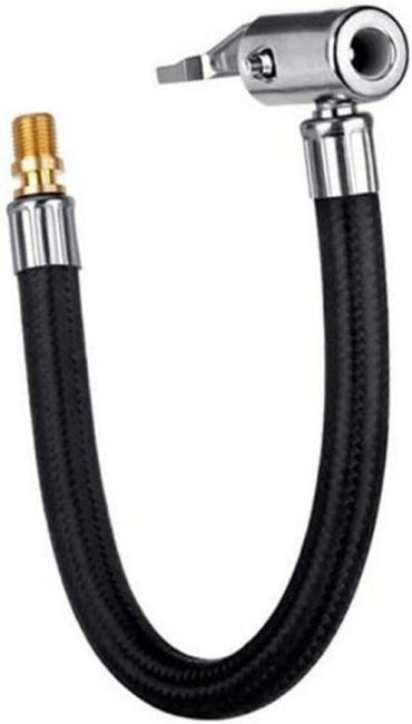30 Cm Langer, Abschließbarer Reifenfüller Mit Gummischlauch Und Standard-reifenventil Mit Feingewinde, Adapter Für Aufblaspumpe