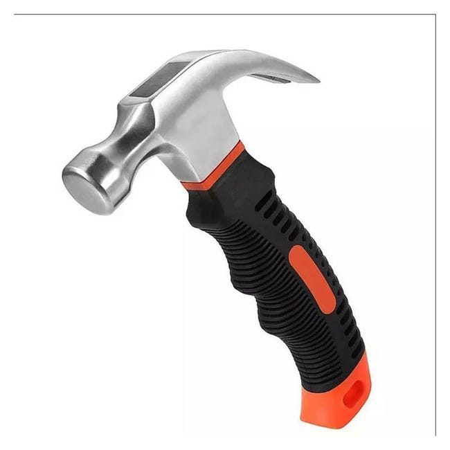 Mini-mehrzweckhammer, Kleiner Nagelzieher Aus Kohlenstoffstahl, Mit Griff Für Handwerk Und Industrie, 1 Stück (orange + Schwarz)