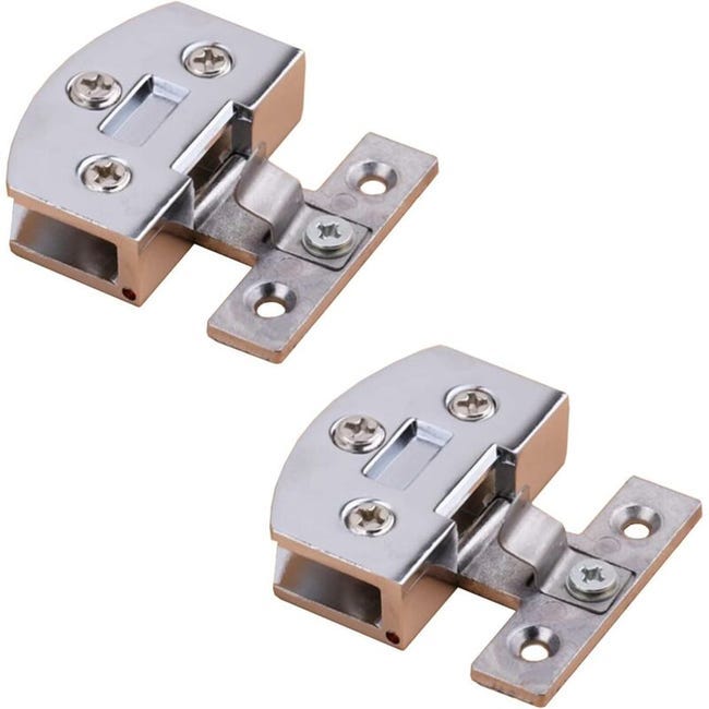 2 Stück Glasbänder Aus Aluminiumlegierung, Türscharnier-set Mit Klemmbefestigung, Verbinder Für 5–8 Mm Dickes Glas