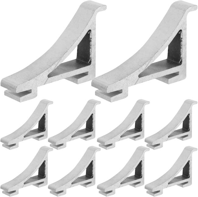 10-teiliges Aluminium-gefrierfachregal-halterungsset, Robuste Kühlschrankclips, Kühlregalbefestigungen