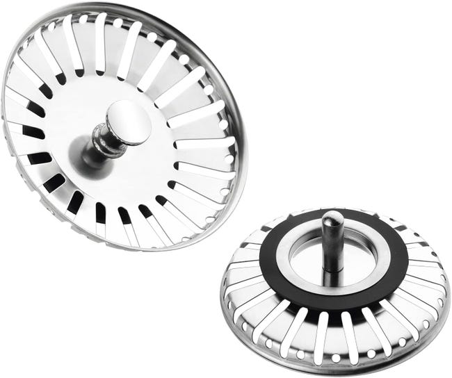 84 Mm Dicker Edelstahl-spülbeckenstöpsel (2er-pack), Küchenspülensieb, Edelstahl-spülbeckenabtropffläche