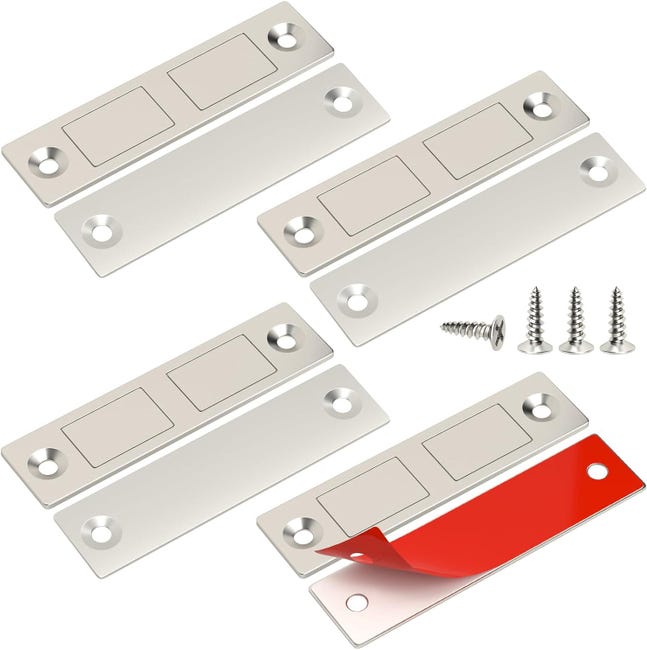 Starker Schranktürmagnet, 4er-set Ultradünne Türmagnete Für Küchenschränke, Magnetverschluss Für Türen, Möbelmagnet