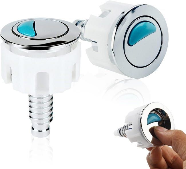 Set Mit 2 Spülknöpfen Für Toiletten – Kompatibler Ersatz Für Ideal Standard Spülkästen – Einfache Installation