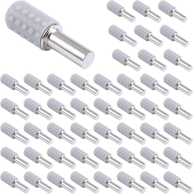 50 Stück Regalstifte, 5 Mm Regalträger Mit Gummihülse, Steckstifte, Regalträger, Steck-regalstifte
