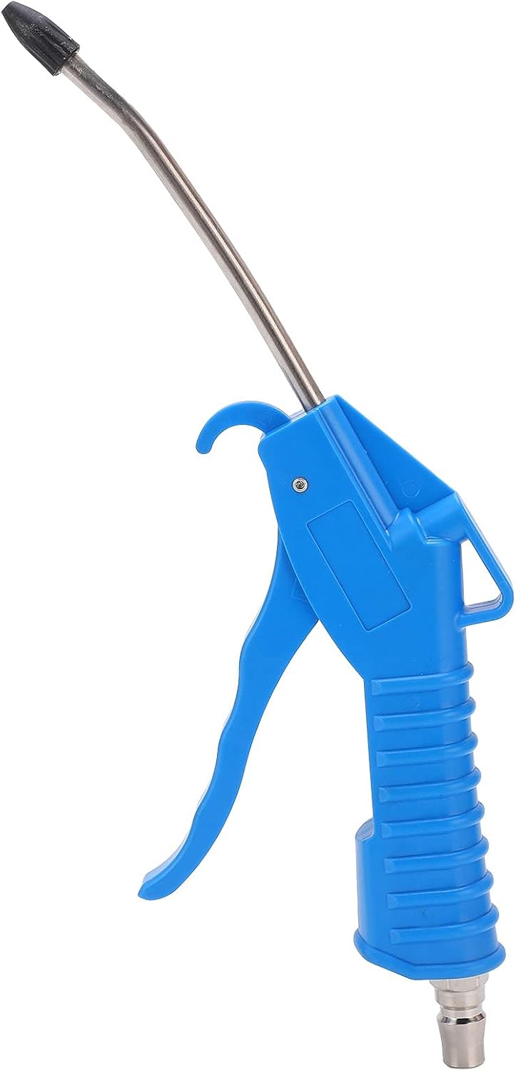 Druckluftpistole Mit Abgewinkelter Düse Und Gummischutz, Kompressorzubehör, Werkzeug Zur Staubentfernung Für Industrie Und Haushalt Mit Schnellanschluss, Hochdruck
