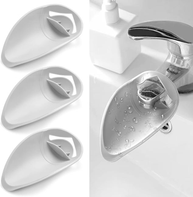 3-teilige Wasserhahnverlängerung, Verstellbare Wasserhahnverlängerung, Badezimmer-wasserhahnverlängerung, Schützt Vor Wasser