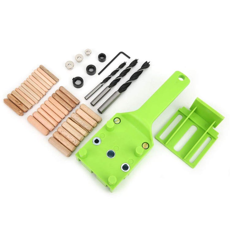 Set Mit 41 Bohrschablonen Für Die Holzbearbeitung, Dickes Bohrführungswerkzeug Mit 6/8/10 Mm Bohrern