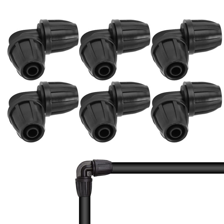 Gartenschlauch-anschlussadapter, 8/11-winkel Mit Verriegelung, Tropfbewässerungsarmaturen Für Den Garten, 20 Stück