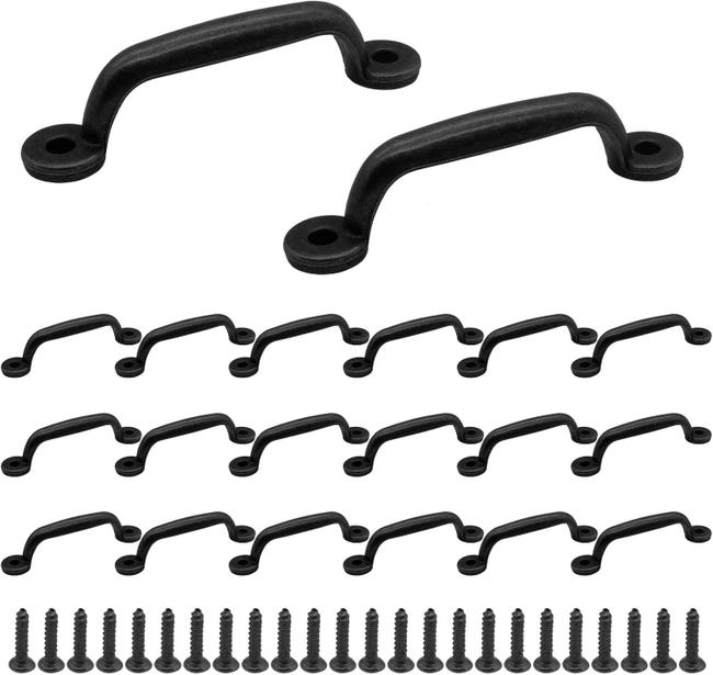 Schwarze Schubladengriffe – Geeignet Für Schubladen, Schränke, Kommoden, Küchenmöbel, Sideboards Und Koffer – 9 X 1,7 Cm – 20 Stück