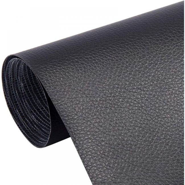 Lederflicken-set, Selbstklebende Lederflicken, 5 Stück, Lederreparaturflicken, 20 X 30 Cm (schwarz)