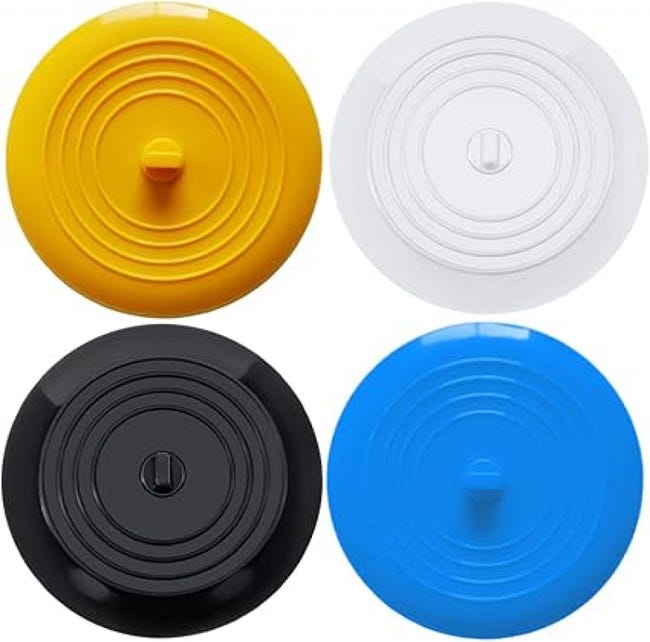 Set Mit 4 Silikon-badewannenstöpseln, Küchenspülenstöpseln, Universellen Silikon-abflussstöpseln, Badewannenstöpseln