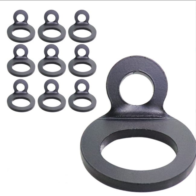 Set Mit 10 Zurrösen, O-haken Aus Edelstahl Für Anhänger, Befestigungsringe, O-ringe Für Anhänger, Autos, Lkws