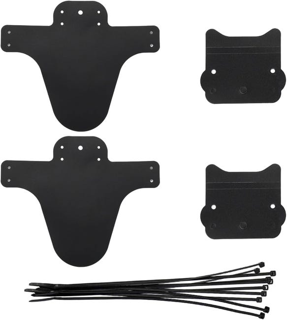 Set Mit 2 Schwarzen Fahrradschutzblechen, Mountainbike-schutzblechen, Vorder- Und Hinterradschutzblechen, Kompatibel Mit Den Meisten Fahrrädern