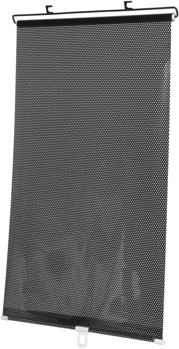 Einziehbarer Sonnenschutz Für Die Frontscheibe (40 X 125 Cm) – Schwarz, Reflektierend (lasereffekt), Sonnen- Und Hitzeschutz Für Den Sommer, Wahrt Die Privatsphäre