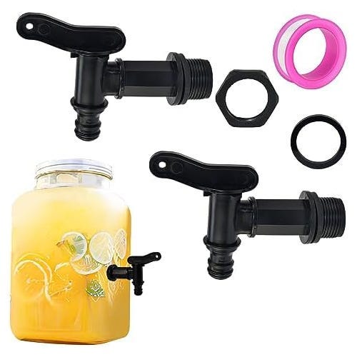 3/4-zoll-regenwassertankventil, Kunststoff-wassertankventil, Wassersammler, Wasserhahn, 2er-pack
