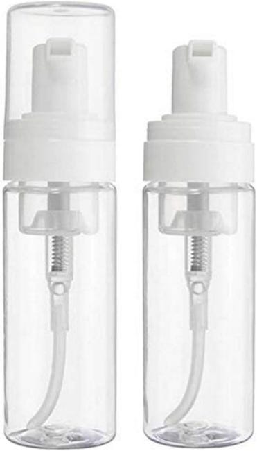 Set Mit 2 Leeren Schaumstoffspendern Aus Kunststoff – Reisefläschchen Für Gesichtsreiniger (transparent, 100 Ml)