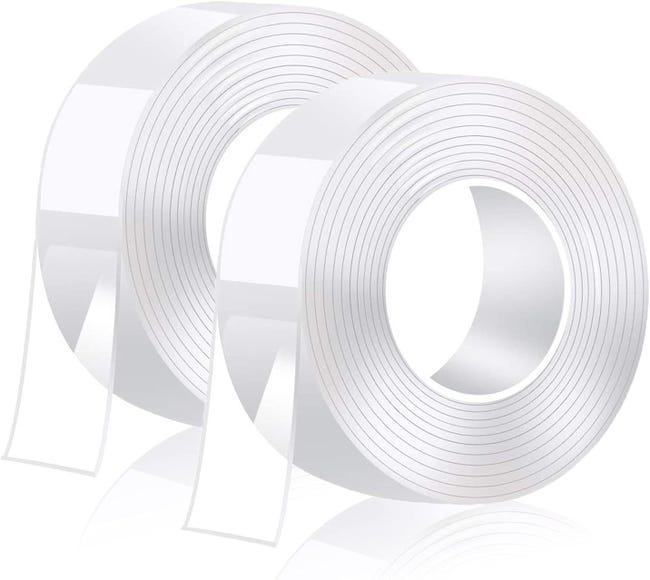 Extra Starkes, 3 Meter Langes Doppelseitiges Klebeband, Dünnes Nano-klebeband, Abwaschbar, Transparent, Abnehmbar, Rückstandsfrei, Wiederverwendbar, Rutschfest