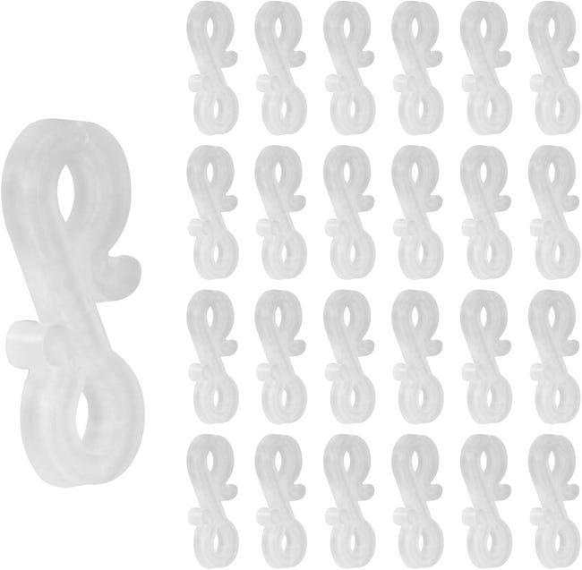 100 Stück Lichterkettenhaken, Dachrinnen-lichterkettenhaken, Weihnachtslichterhaken, Beleuchtete Dachrinnenclips, Haken Für D