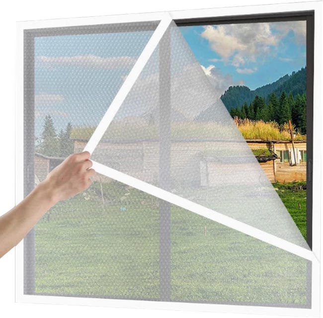 Dicke, Isolierende Fensterfolie (20 X 39 Zoll), Luftpolsterfolie Mit Befestigungsband, Zuschneidbare, Winddichte Verdunkelungsvorhänge