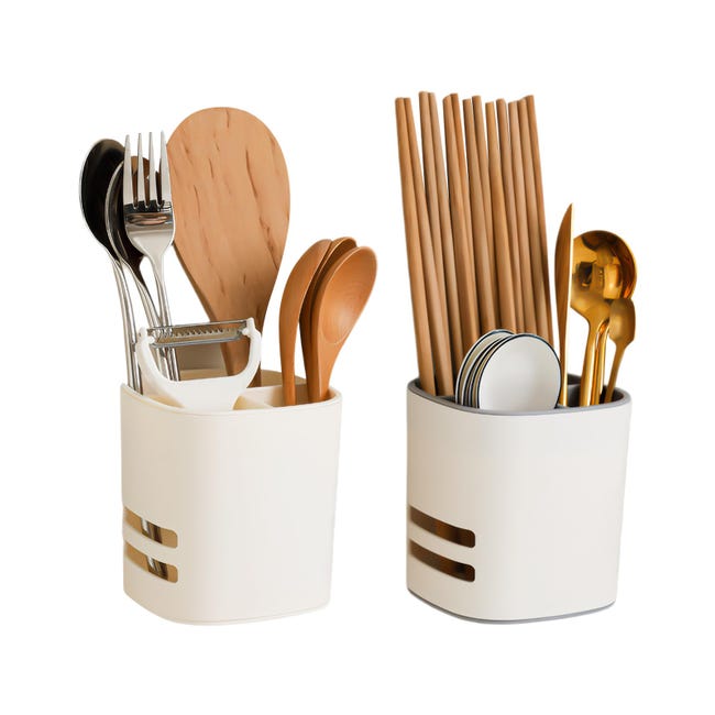 Besteckhalter, Besteckabtropfgestell, Besteckorganizer, Multifunktionales 3-fächer-bestecktablett Für Löffel, Gabeln Und Messer