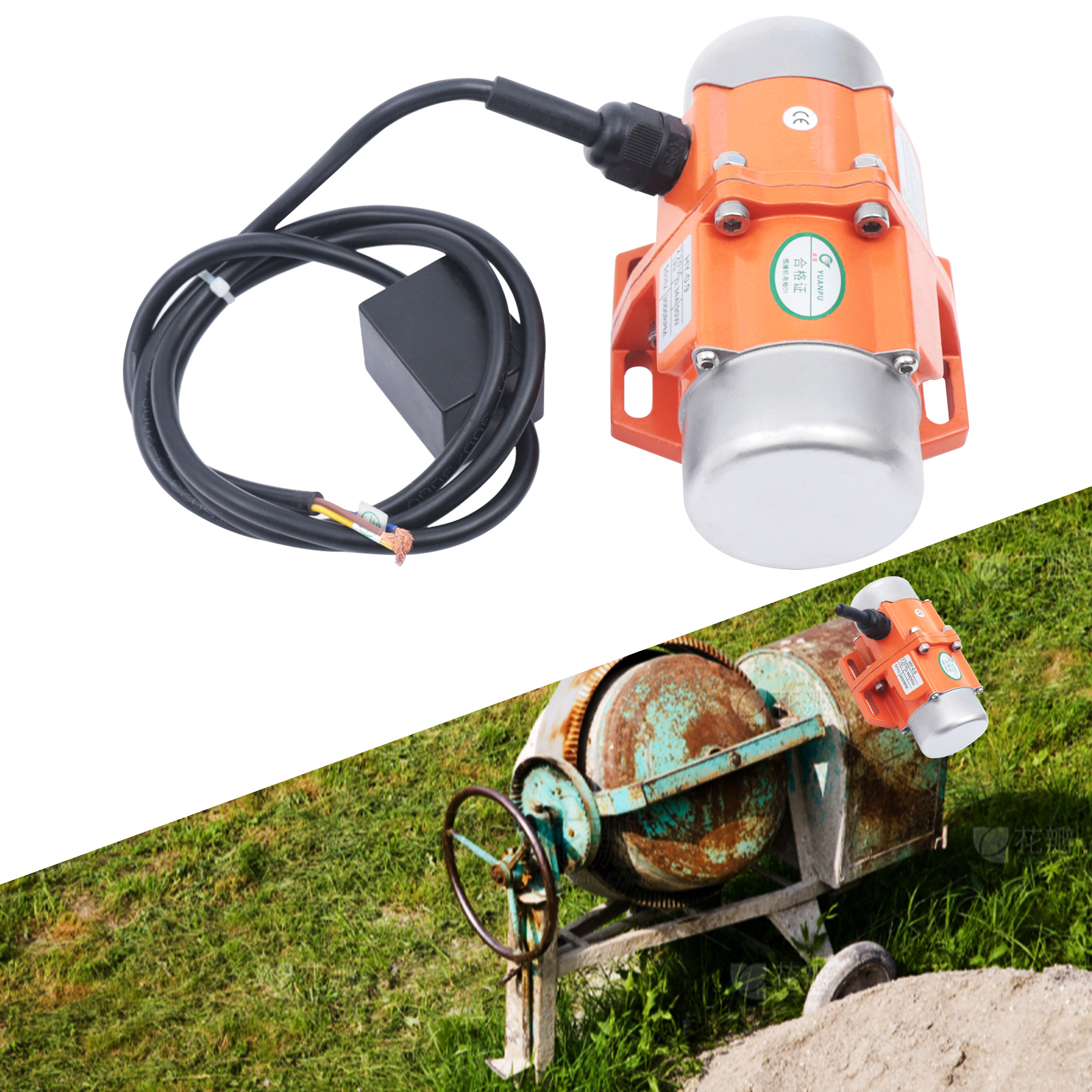 Yissale-vibrationsmotor 90w 220v 3000 U/min - Asynchroner Einphasen-vibrationsmotor, Rüttelmotor Für Bergbau, Bau, Chemie Und Lebensmittelindustrie