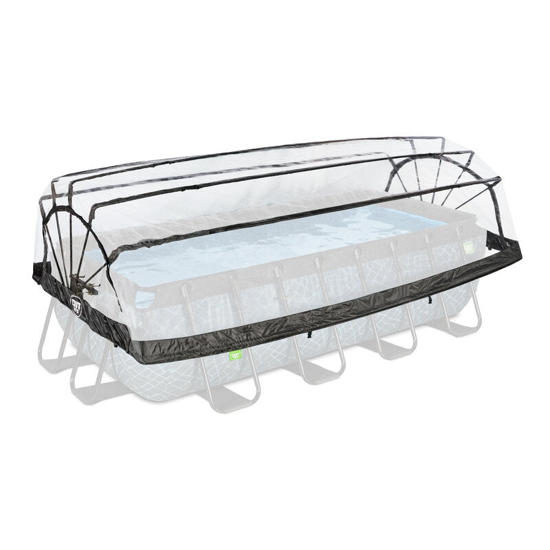 [neuwertig] B-ware Exit Poolabdeckung Poolplane Abdeckung 400x200cm Universell Rechteck Schwimmbad