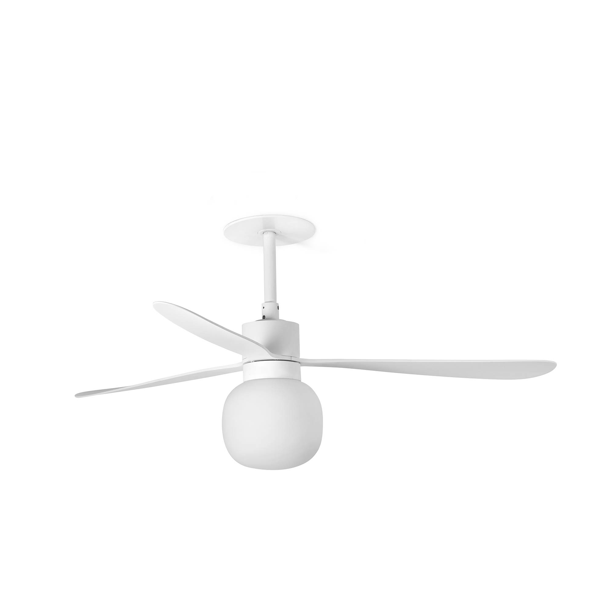 Amelia Ball L Recessed Ventilatore Da Soffitto Bianco 2700k Tuya