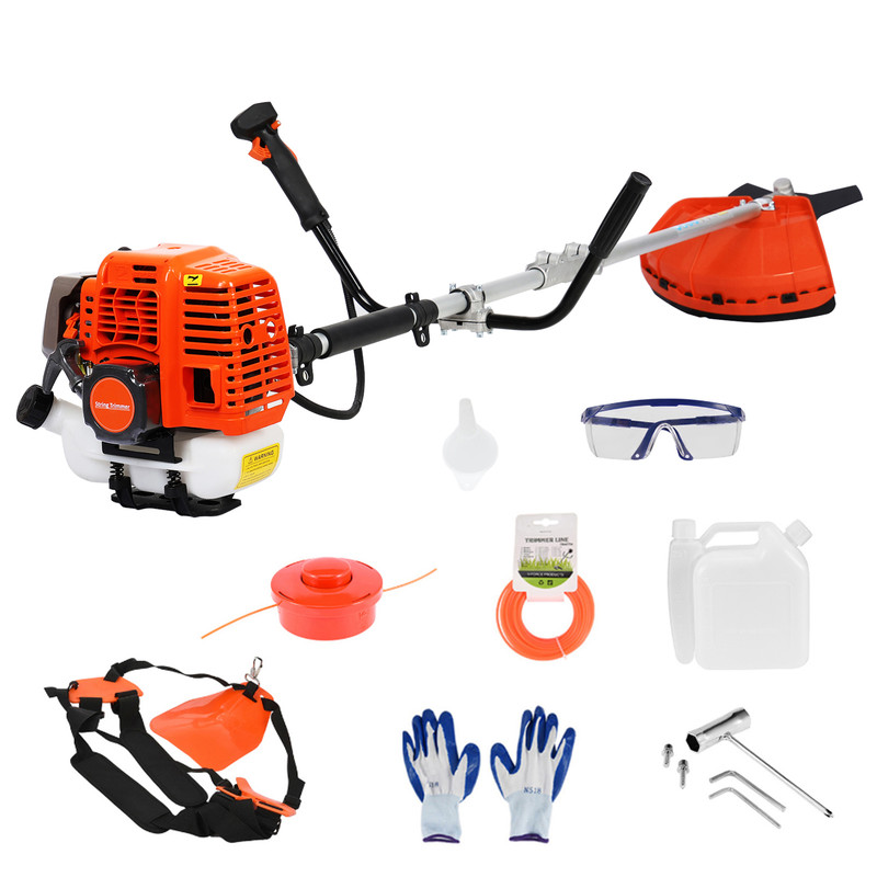 Fianao – Rasentrimmer – Freischneider – 2-in-1 Benzin-gerät, 52 Cm³, 2-takt-motor – Mit Kunststoffgriff Und Schultergurt – Maße: 180 × 35 × 20 Cm
