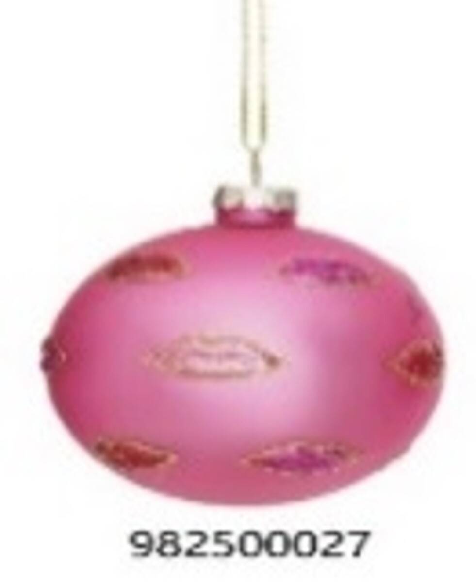 Weihnachtskugel Aus Rosa Glas, Durchmesser 80 Mm - Feeric Lights & Christmas