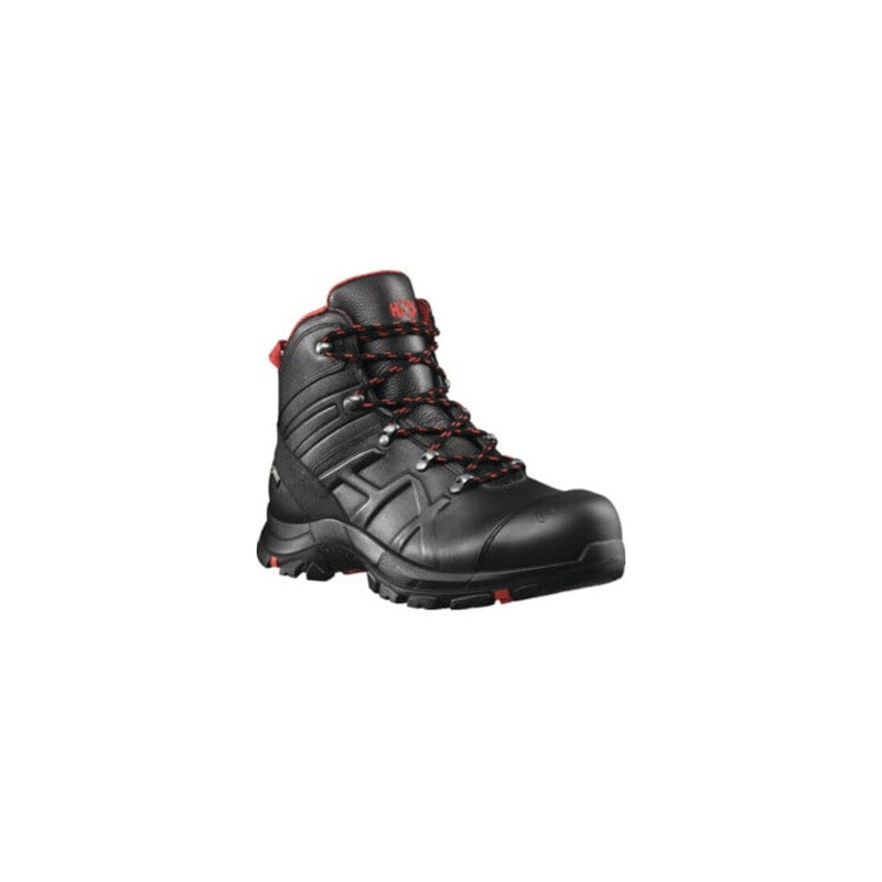 [neuwertig] B-ware Haix Sicherheitsstiefel Black Eagle 54 Mid S3 Schwarz-rot Gr. 44 Unisex 765g