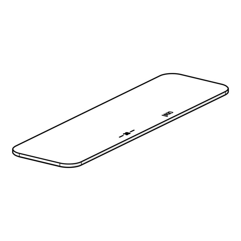 [neuwertig] B-ware Hansa Deckplatte Armaturen 59914598 Für Wasserhahn Weiß 1100x500mm Abdeckung